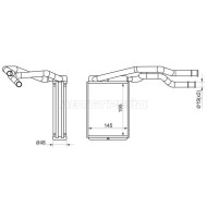 Радиатор отопителя салона FORD FUSION/FIESTA 02- SAT